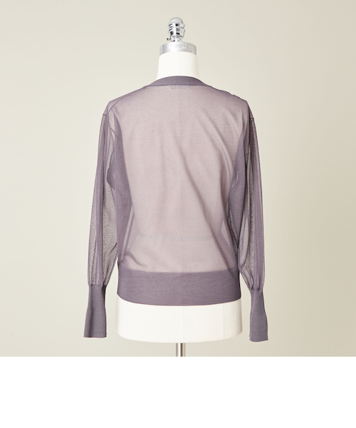 conte Vネック コットンカーディガン 未使用 UNITED ARROWS conte＞シアー Vネックカーディガン｜ユナイテッドアローズ