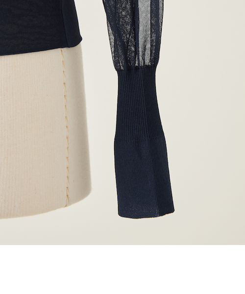 年末セール　新品＜conte＞シアー Vネックカーディガン ネイビー conte＞シアー Vネックカーディガン｜ユナイテッドアローズ