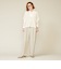 ＜conte＞ペーパー ベルテッド タックパンツ