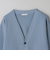 4シーズンズ ミラノリブ カーディガン ーウォッシャブルー