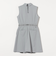 ロゴテープ ノースリーブ ワンピース
