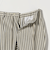＜SOVEREIGN＞ ストライプ 1プリーツ ハーフギャザー イージーパンツ