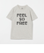 【別注】＜MIXTA＞FEEL FREE Tシャツ LT.GRAY