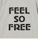【別注】＜MIXTA＞FEEL FREE Tシャツ LT.GRAY