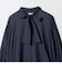 デニムライク ボウタイ バンドカラーブラウス ＜A DAY IN THE LIFE＞