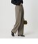 ポリエステルブレンド バックゴムストレートパンツ