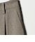 ポリエステルブレンド バックゴムストレートパンツ