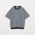 クロス パターン ショートスリーブ ニット Tシャツ