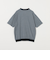 クロス パターン ショートスリーブ ニット Tシャツ