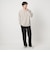 KIVANC ノーカラー 長袖 Tシャツ -ストレッチ-