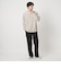 KIVANC ノーカラー 長袖 Tシャツ -ストレッチ-