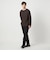 KIVANC ノーカラー 長袖 Tシャツ -ストレッチ-