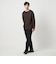 KIVANC ノーカラー 長袖 Tシャツ -ストレッチ-