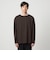KIVANC ノーカラー 長袖 Tシャツ -ストレッチ-