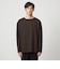 KIVANC ノーカラー 長袖 Tシャツ -ストレッチ-