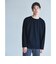 KIVANC ノーカラー 長袖 Tシャツ -ストレッチ-