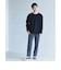 KIVANC ノーカラー 長袖 Tシャツ -ストレッチ-
