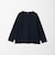 KIVANC ノーカラー 長袖 Tシャツ -ストレッチ-