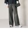 ［size SHORT/TALLあり］ホームスパン ストレート パンツ ストレッチ