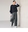 ［size SHORT/TALLあり］ホームスパン ストレート パンツ ストレッチ