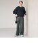 ［size SHORT/TALLあり］ホームスパン ストレート パンツ ストレッチ