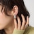プレート フープ イヤリング