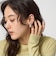 プレート フープ イヤリング
