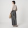 ［size SHORT/TALLあり］ダブルクロス ワイド パンツ ウォッシャブル ストレッチ