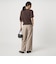 ［size SHORT/TALLあり］ダブルクロス ワイド パンツ ウォッシャブル ストレッチ