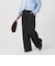 裏起毛ジョーゼット ワイドパンツ ウォッシャブル