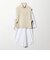 ニット ベスト × シャツ ワンピース セット