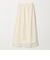 シアー レース ギャザー スカート