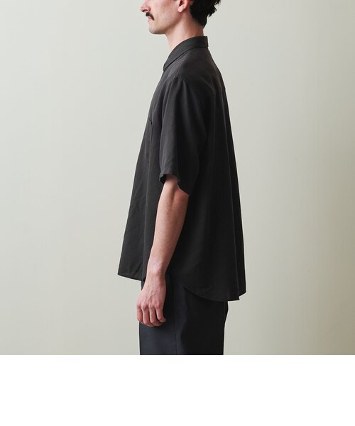 Steven Alan＞ ドレープ コードレーン レギュラーカラー ショート