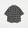＜GLR or＞オンブレチェック柄 ハーフジップ 半袖 シャツ