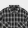 ＜GLR or＞オンブレチェック柄 ハーフジップ 半袖 シャツ