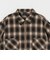 ＜GLR or＞オンブレチェック柄 ハーフジップ 半袖 シャツ