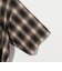 ＜GLR or＞オンブレチェック柄 ハーフジップ 半袖 シャツ