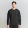 【WARDROBE SMART】ダブルニット クルーネック スウェット/セットアップ対応
