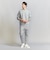 【WARDROBE SMART】ダブルニット クルーネック スウェット/セットアップ対応
