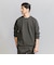 【WARDROBE SMART】ダブルニット クルーネック スウェット/セットアップ対応