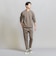 【WARDROBE SMART】ダブルニット クルーネック スウェット/セットアップ対応