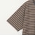 【別注】＜PARKS PROJECT＞GLR オーバーダイ ボーダー ブラウン Tシャツ