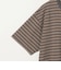 【別注】＜PARKS PROJECT＞GLR オーバーダイ ボーダー ブラウン Tシャツ