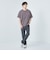 【別注】＜PARKS PROJECT＞GLR オーバーダイ ボーダー パープル Tシャツ