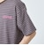 【別注】＜PARKS PROJECT＞GLR オーバーダイ ボーダー パープル Tシャツ