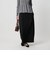 【Wardrobe DAILY MINIMAL】ダブルクロス カーブスカート ウォッシャブル