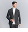 【WARDROBE SMART】DELEGANT サキソニー セットアップ/ジャケット＆イージーパンツ