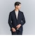 【WARDROBE SMART】DELEGANT サキソニー セットアップ/ジャケット＆イージーパンツ