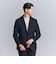 【WARDROBE SMART】DELEGANT サキソニー セットアップ/ジャケット＆イージーパンツ
