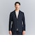 【WARDROBE SMART】DELEGANT サキソニー セットアップ/ジャケット＆イージーパンツ